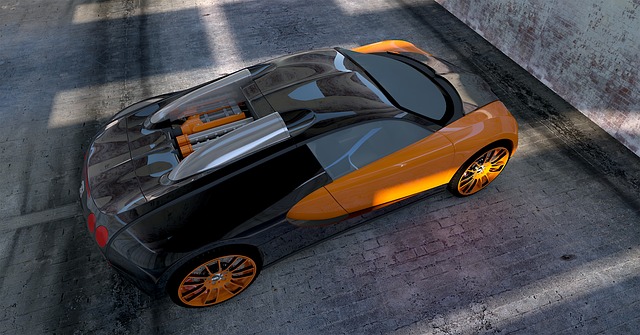 oranžovočerné bugatti